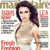 Lea Michele en couverture du magazine Marie Claire pour le mois de janvier 2013