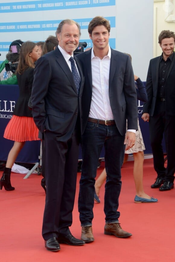 Michel Leeb et son fils Tom à Deauville en septembre 2012