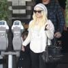 Christina Aguilera va déjeuner avec son fils Max et son petit ami Matthew Rutler à West Hollywood, le 13 décembre 2012.