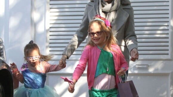 Jennifer Garner : Ses filles Violet et Seraphina fans des déguisements colorés