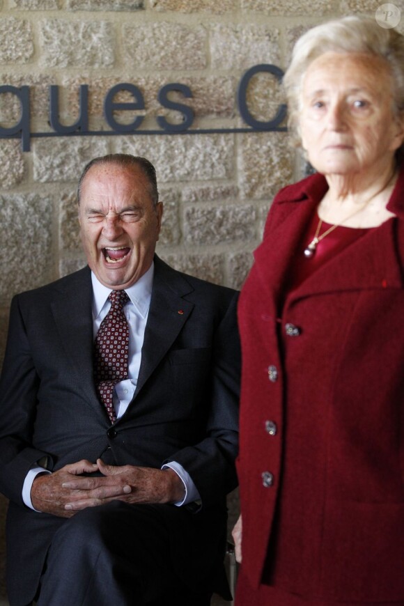 Jacques Chirac et Bernadette à Sarran (Corrèze), le 11 juin 2011.