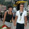 Raquel del Rosario et Fernando Alonso à Monaco en juillet 2009 pour le départ du Tour de France.