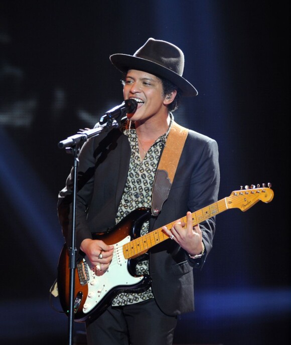 Bruno Mars à Londres, le 8 décembre 2012.