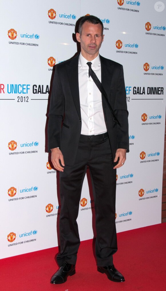 Ryan Giggs lors du gala de l'UNICEF organisé par l'équipe de Manchester United à Manchester le 19 décembre 2012