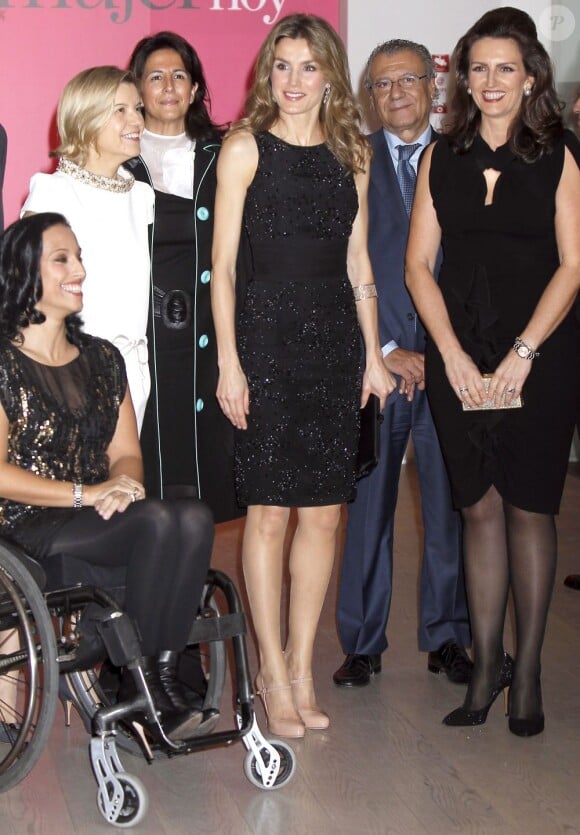 Letizia d'Espagne présidait le 19 décembre 2012 à Madrid la cérémonie des prix Mujer Hoy (Femme d'aujourd'hui).