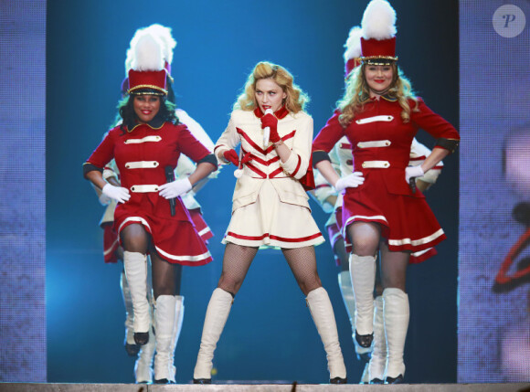 Madonna en concert au Rogers Arena à Vancouver, au Canada, le 29 septembre 2012.