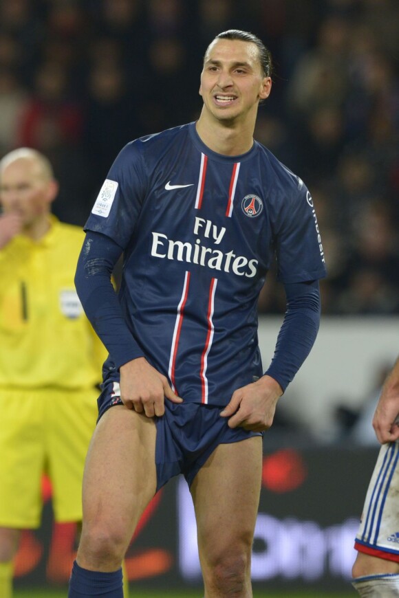 Zlatan Ibrahimovic lors de Paris Saint-Germain - Olympique Lyonnais à Paris le 16 décembre 2012.