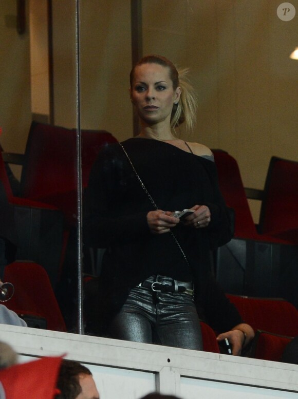 Helena Seger, la compagne de Zlatan Ibrahimovic à Paris le 16 décembre 2012.