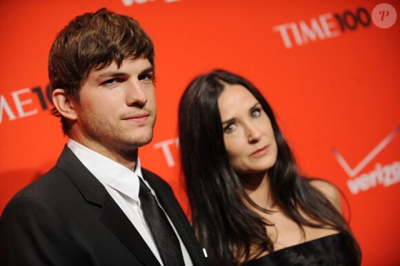 Ashton Kutcher et Demi Moore au Lincoln Center de New York le 4 mai 2010