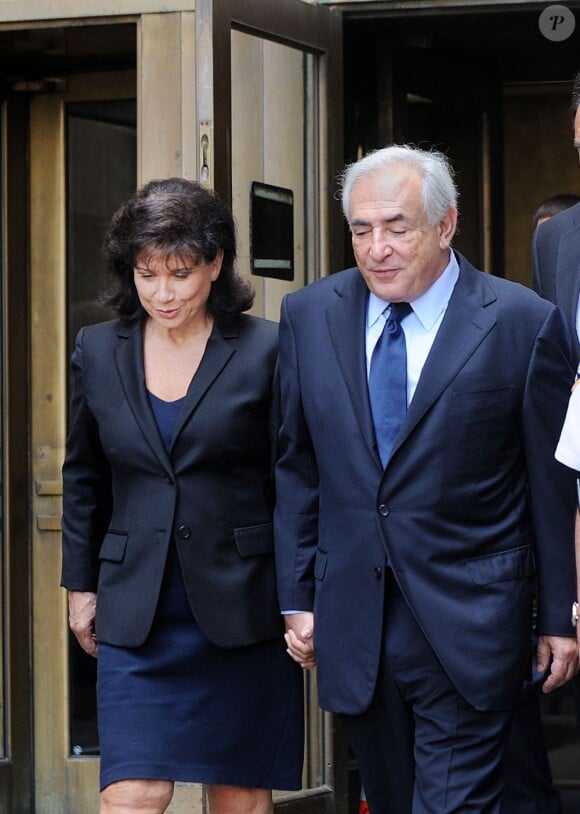 Dominique Strauss-Kahn et son ex-compagne Anne Sinclair à New York, le 6 juin 2011.