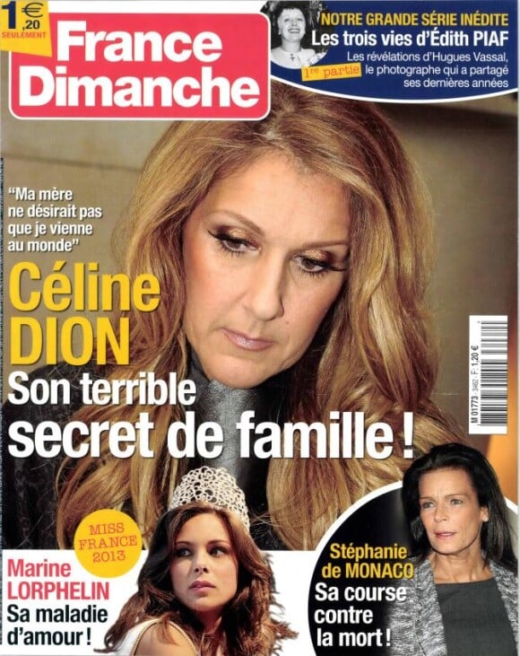 Magazine France Dimanche dans lequel Jeane Manson a accordé une interview.