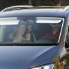 Felipe et Letizia d'Espagne partent avec leurs filles les princesses Leonor et Sofia rendre visite à Jesus Ortiz, père de la princesse des Asturies, le 6 janvier 2013