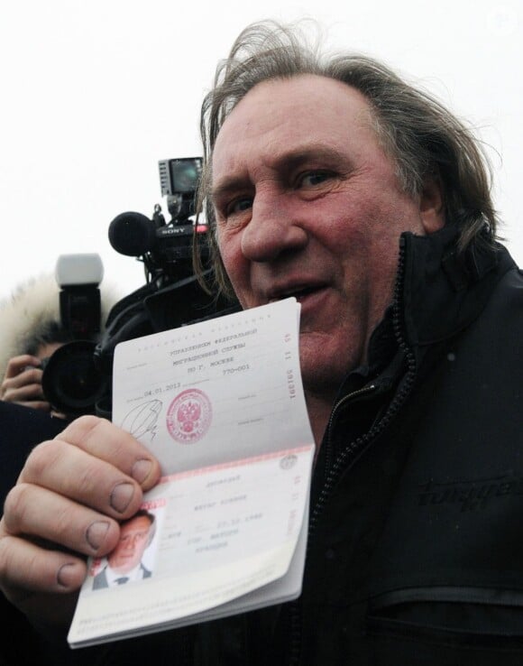 L'acteur Gérard Depardieu à Saransk, le 6 janvier 2013.