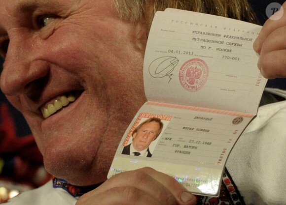 L'acteur Gérard Depardieu à Saransk, le 6 janvier 2013.