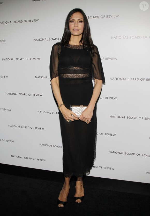 Famke Janssen lors des National Board of Reviews Awards à New York le 8 janvier 2013