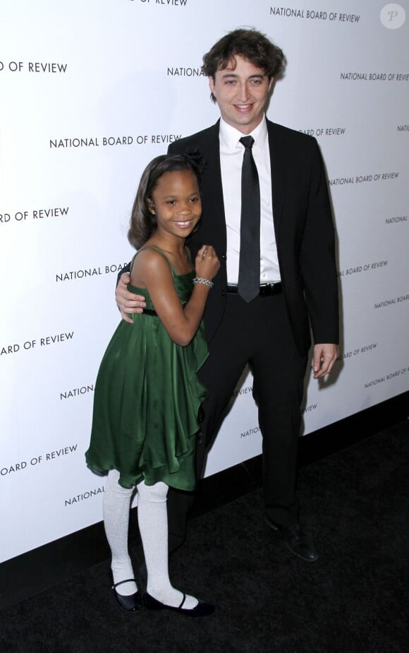 Benh Zeitlin et Quvenzhane Wallis lors des National Board of Review Awards à New York le 8 janvier 2013