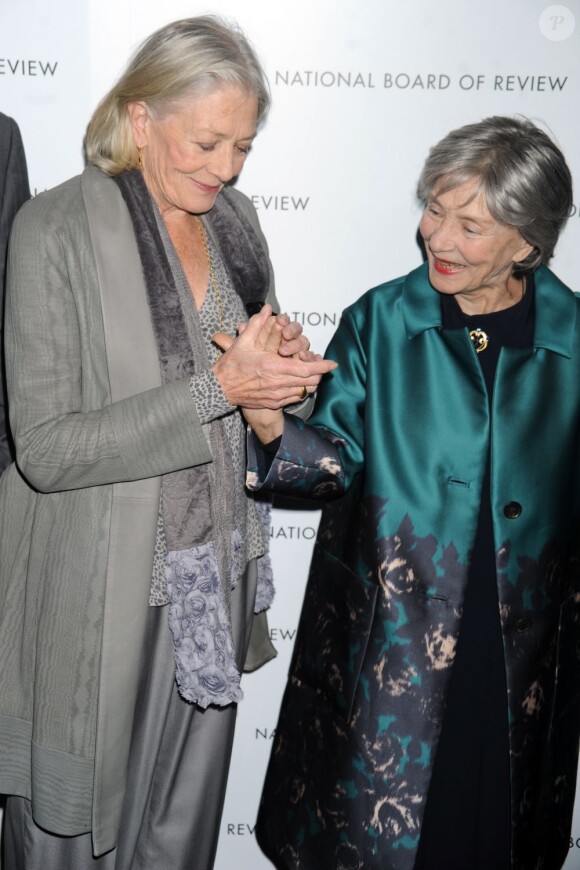 Vanessa Redgrave et Emmanuelle Riva lors des National Board of Review Awards à New York le 8 janvier 2013