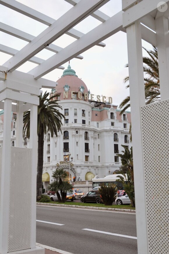 Le Negresco à Nice, le 8 janvier 2012.