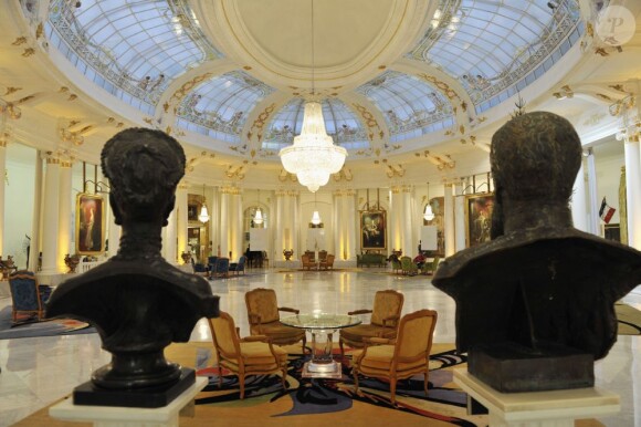 Le salon royal du Negresco à Nice, le 8 janvier 2012.