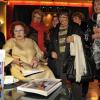 Jeanne Augier, proprietaire et directrice du Negresco, en dédicace de son livre "La dame du Negresco" dans le salon Versailles de l'hôtel à Nice le 8 janvier 2013.