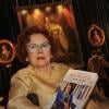 Jeanne Augier, proprietaire et directrice du Negresco, présente son livre "La dame du Negresco" dans le salon Versailles de l'hôtel à Nice le 8 janvier 2013.