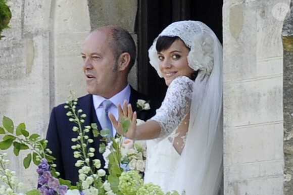 Mariage de Lily Allen et Sam Cooper, le 11 juin 2011.