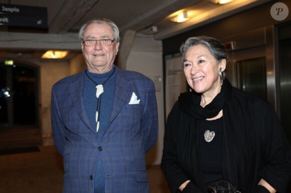 Le prince consort Henrik de Danemark au vernissage de l'exposition La Mer, des oeuvres d'Aka Hoegh, le 9 janvier 2013.