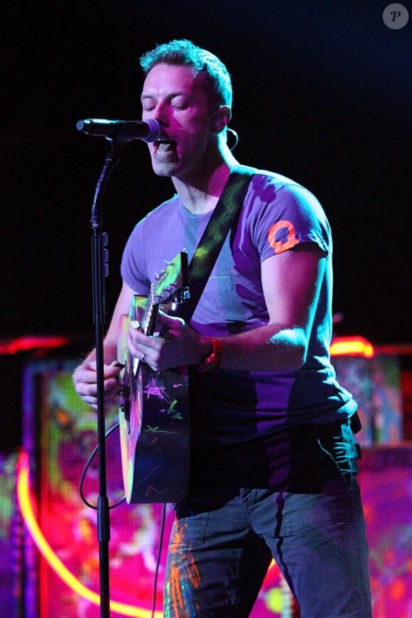 Coldplay lors des Brit Awards, à Londres, le 21 février 2012. 