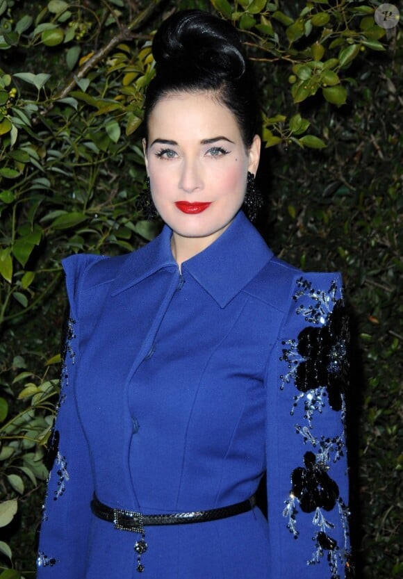 Dita Von Teese à une soirée en l'honneur de Julianne Moore à Los Angeles, le 12 janvier 2013.