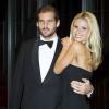 Michelle Hunziker et Tomaso Trussardi le 5 novembre 2012 en Suisse. Le couple vient d'annoncer leurs fiançailles.