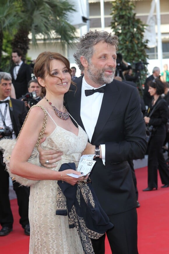 Stéphane Guillon et sa femme Muriel Cousin à Cannes, le 19 mai 2012.