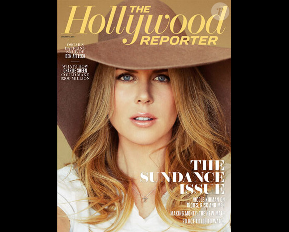 Nicole Kidman en couverture du prochain numéro de The Hollywood Reporter.