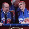 Albert et Charlene de Monaco, très complices au 37e Festival International du Cirque de Monte-Carlo le 17 janvier 2013.