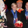 Albert et Charlene de Monaco au 37e Festival International du Cirque de Monte-Carlo le 17 janvier 2013.