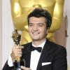 Producteur à succès : Thomas Langmann savoure l'Oscar du meilleur film décerné à The Artist, le 26 février 2012.