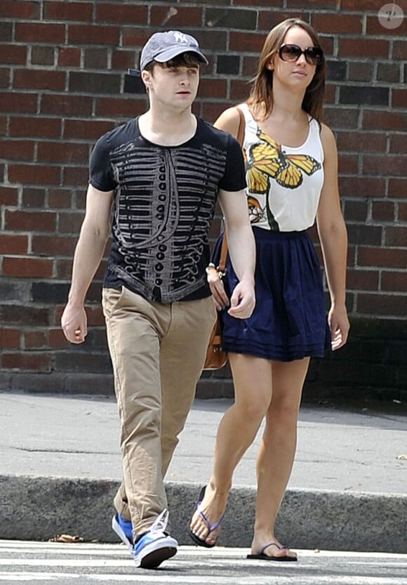 Daniel Radcliffe et son ex-petite ami Rosie Coke à New York le 18 août 2011.
