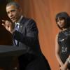 Michelle Obama, le jour de l'investiture de son mari Barack Obama, à Washington, le 20 janvier 2013.