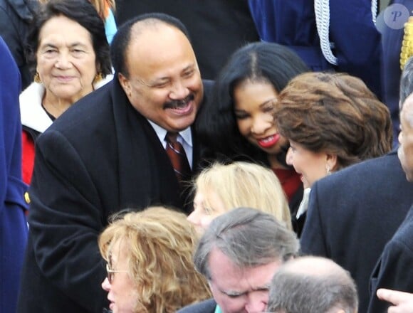 Martin Luther King III lors de la cérémonie d'investiture de Barack Obama le 21 janvier 2013 au Capitole de Washington