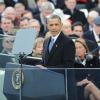 Barack Obama lors de la cérémonie d'investiture le 21 janvier 2013 au Capitole de Washington