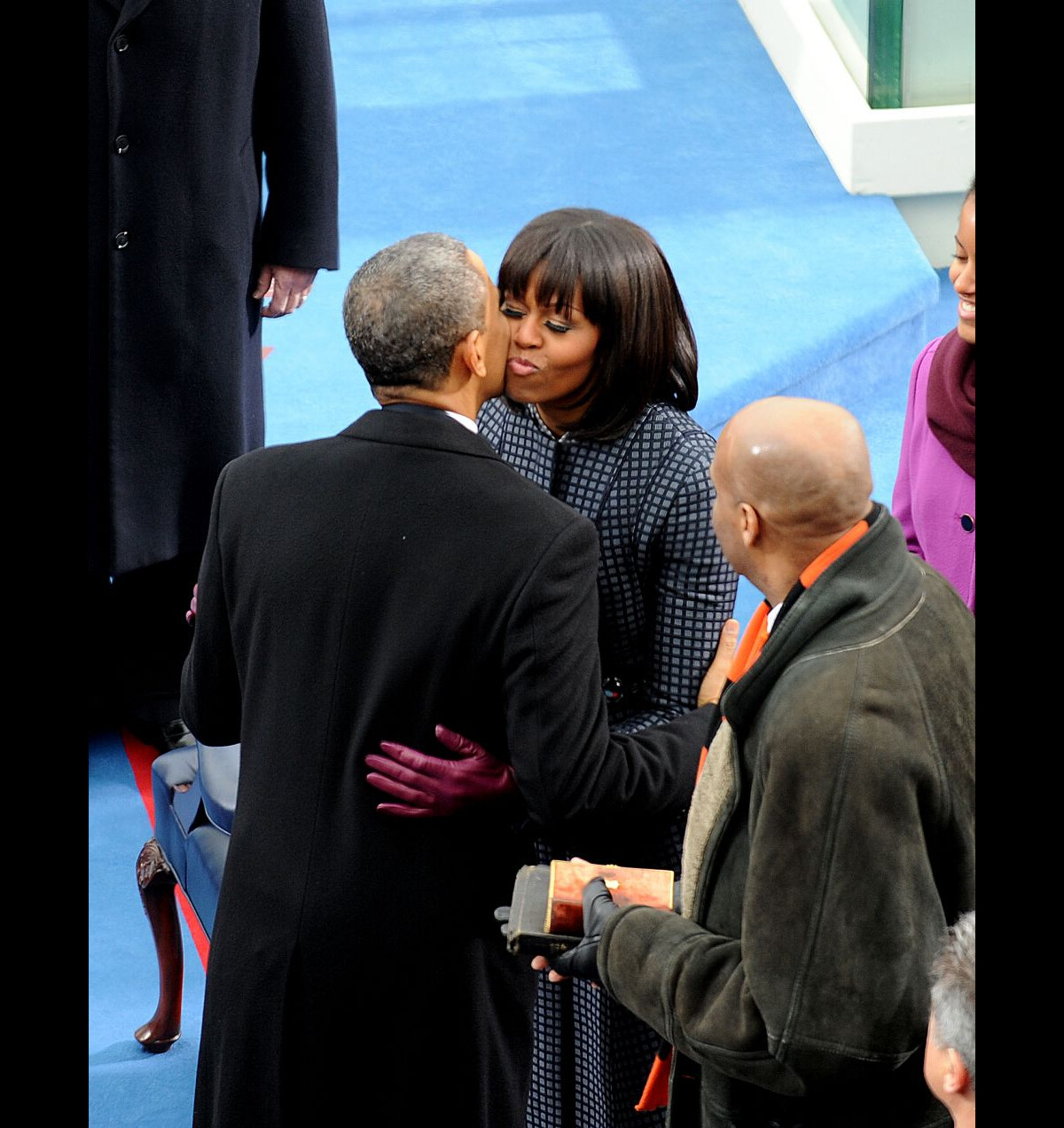 Photo : Barack Obama et sa femme Michelle lors de la cérémonie d ...