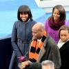 Michelle Obama lors de la cérémonie d'investiture de son mari Barack qui se tenait devant le Capitole de Washington le 21 janvier 2013