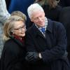 Bill Clinton et Hillary Clinton lors de la cérémonie d'investiture de Barack qui se tenait devant le Capitole de Washington le 21 janvier 2013