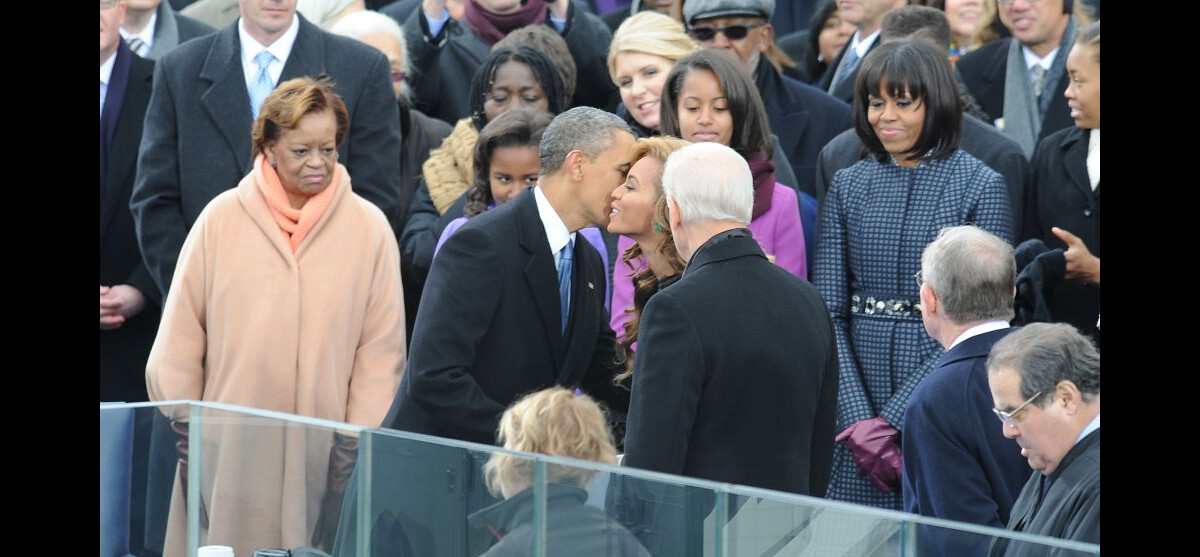 Photo : Beyoncé et Barack Obama lors de la cérémonie d'investiture de ...