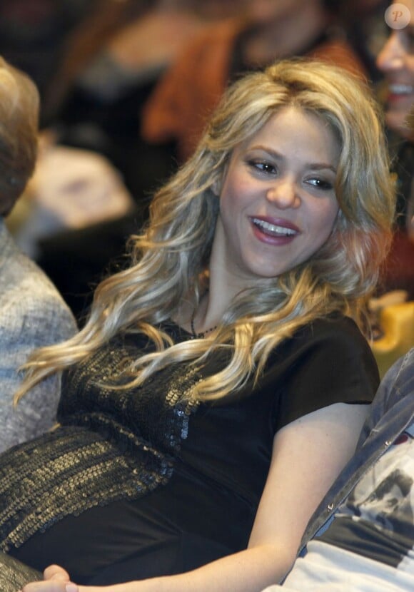 Shakira lors d'une conférence de son père à Barcelone le 14 janvier 2013