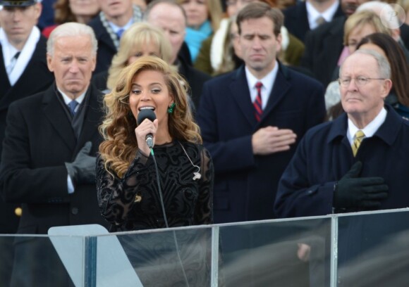 Beyoncé à Washington le 21 janvier 2013.