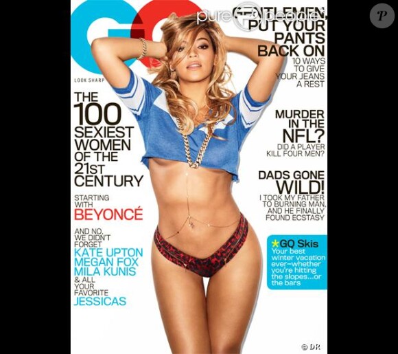 Beyoncé en couverture du magazine GQ, daté de février 2013.