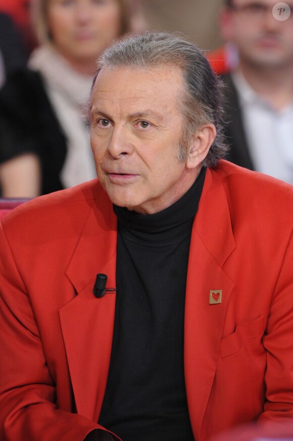 Roland Giraud lors de l'enregistrement de l'émission Vivement Dimanche, le 23 Janvier 2013