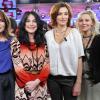 Lio, Camille Japy, Ariane Seguillon et Florence Thomassin lors de l'enregistrement de l'émission Vivement Dimanche, le 23 Janvier 2013
