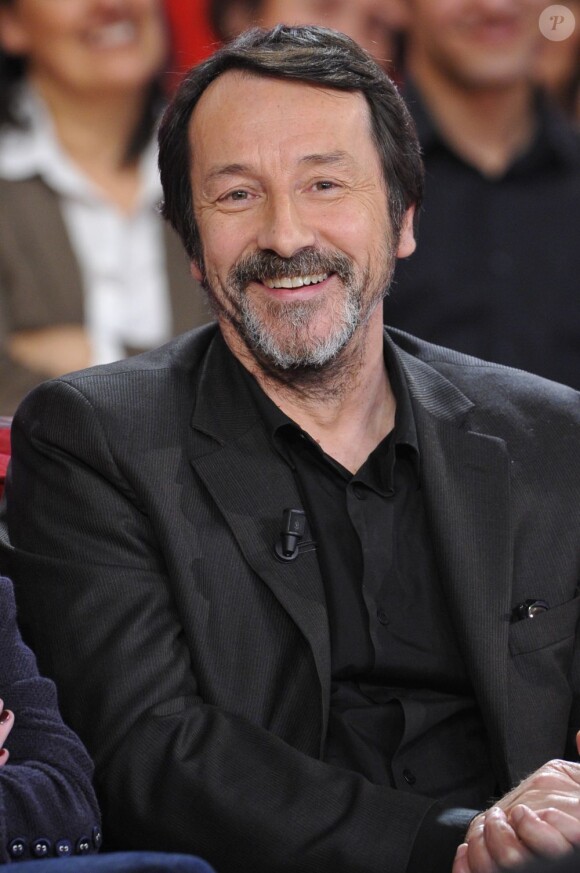 Jean-Hugues Anglade lors de l'enregistrement de l'émission Vivement Dimanche, le 23 Janvier 2013