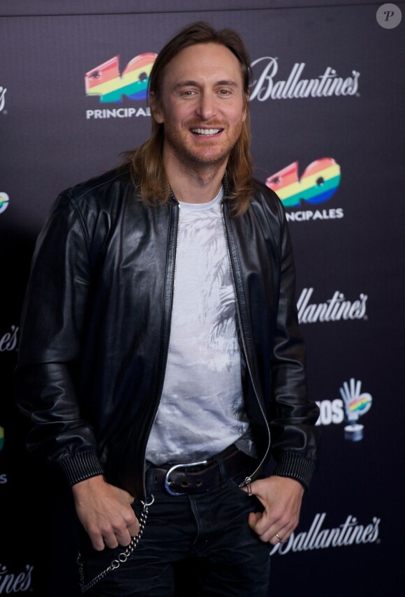David Guetta à la cérémonie des 40 Principales awards à Madrid en Espagne le 24 janvier 2013.